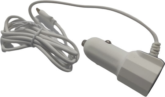 Andowl Φορτιστής Αυτοκινήτου 5.1A με Θύρες: 2xUSB Λευκός