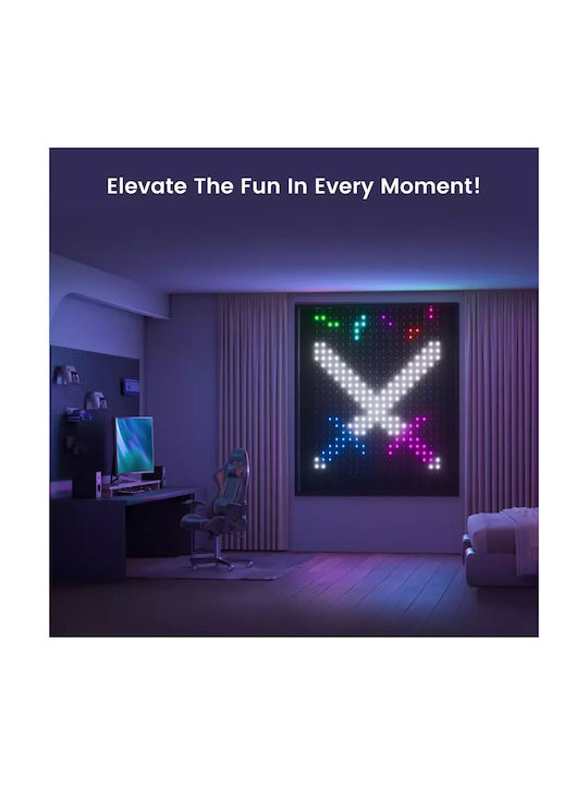 Yeelight Curtain Στεγανή Smart Γιρλάντα Φωτισμού LED IP65 2m με 475 Λαμπάκια RGBW