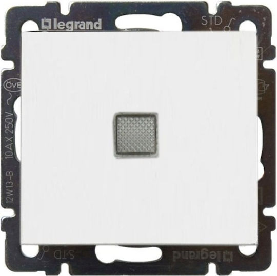 Legrand Valena 26 Recessed Wall Switch Single Without Frame Aller Retour White