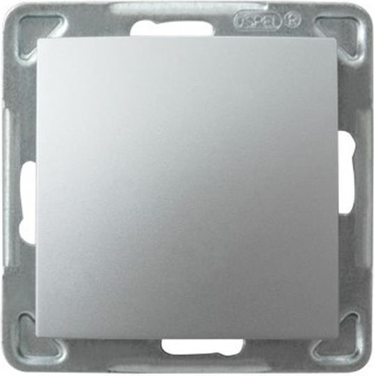 Ospel Recessed Wall Switch Lighting One-Way without Frame Gray