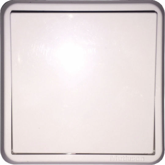Mutlusan Wall-mounted Basic Wall Switch Single with White Frame