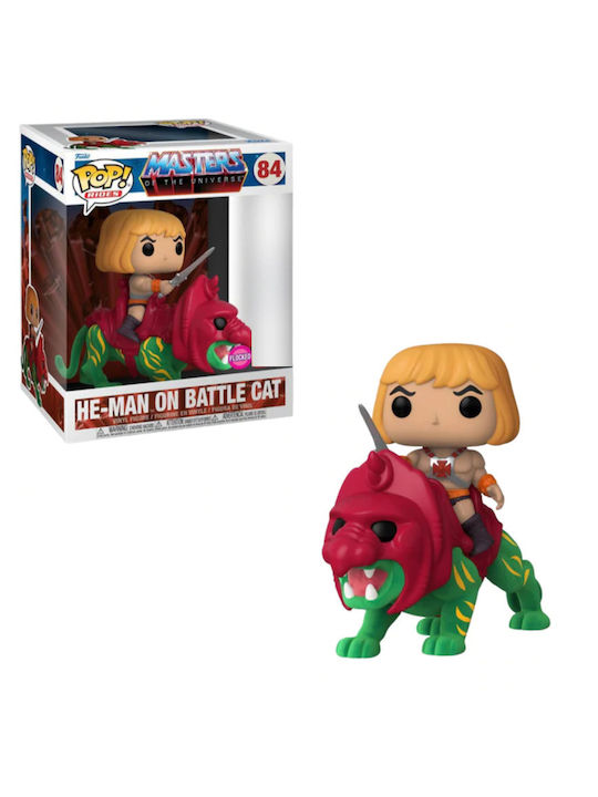 Funko Pop! Flocked Rides: Masters of the Universe - He-Man On Battlecat 84 Special Edition