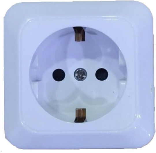 Bassiakos Unique Single External Power Socket White