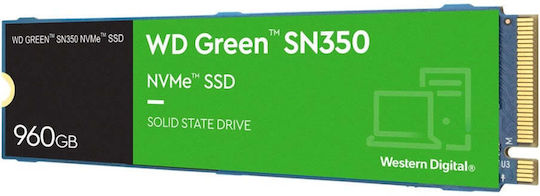 Western Digital Green SN350 SSD 960GB τύπου M.2 με σύνδεση PCI Express 4.0 WDS960G2G0C