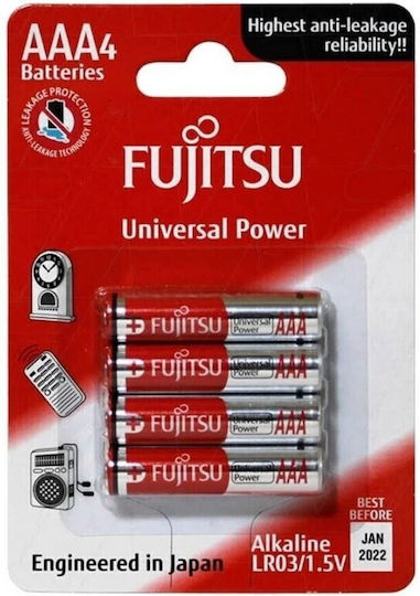 Fujitsu High Power Alkaline Battery AAA 1.5V 4pcs