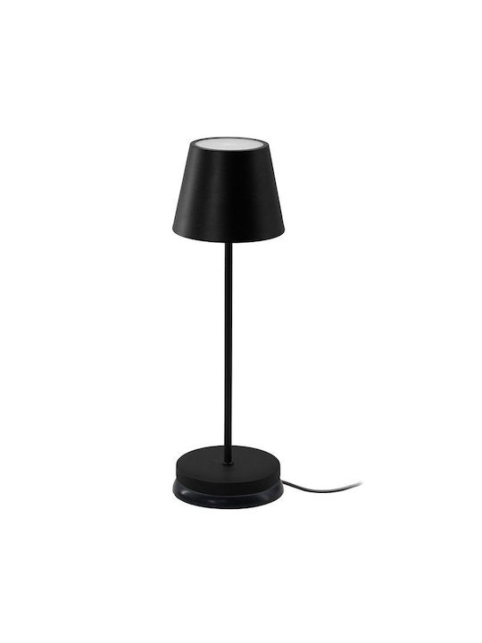 Sonora Metal Lampă de masă LED cu Abajur Negru și Bază