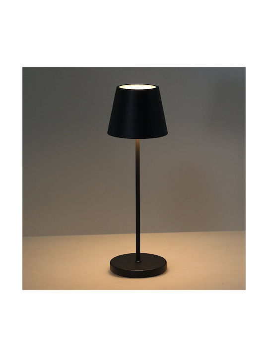 Sonora Metal Lampă de masă LED cu Abajur Negru și Bază