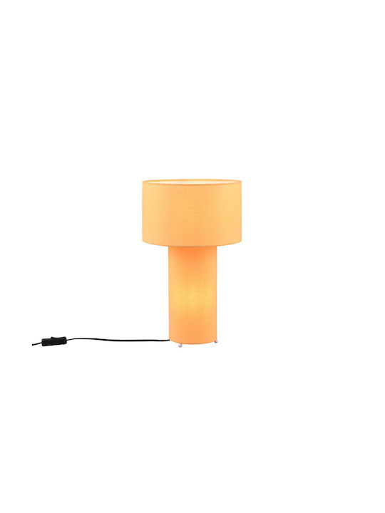 Trio Lighting Metal Table Lamp for Socket E27 with Yellow Shade and Base