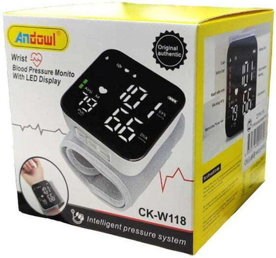 Andowl Digital Wrist Blood Pressure Monitor Ck-w118