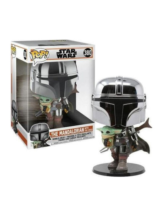 Funko Pop! Bobble-Head Supersized 10" Movies: Star Wars: The Mandalorian - The Mandalorian 380 Special Edition
