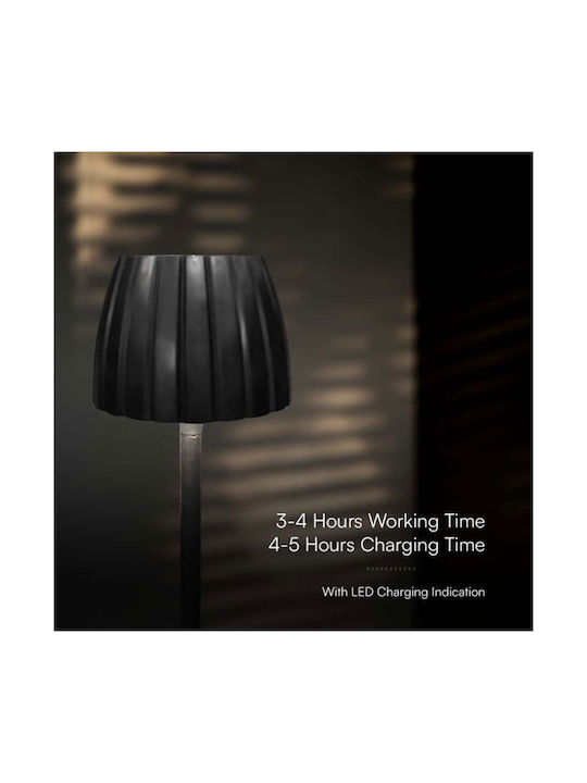 V-TAC Metal Lampă de masă LED cu Abajur Negru și Bază