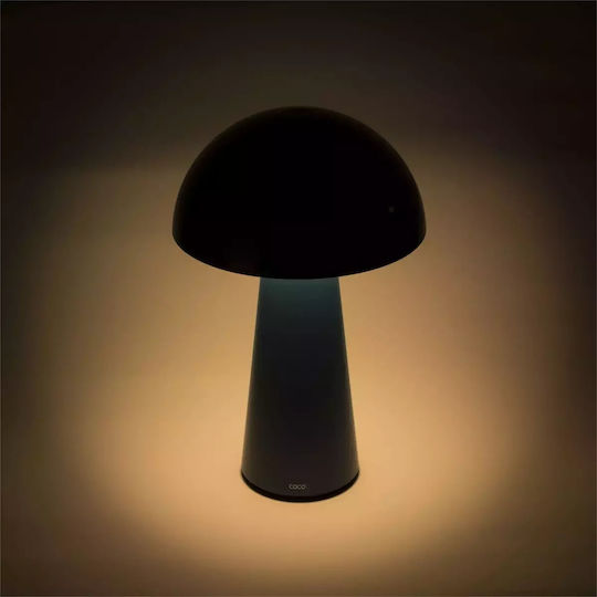 Century Table Lamp LED with Blue Shade and Base