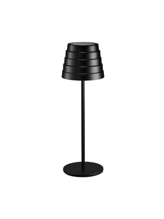 Bot Lighting Maya Μεταλλικό Πορτατίφ LED με Μαύρο Καπέλο και Βάση
