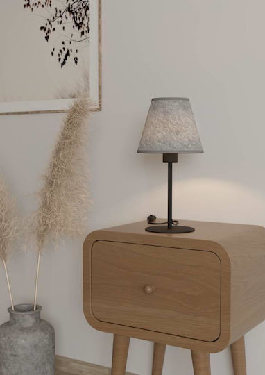 Eglo Metal Table Lamp for Socket E27 with Gray Shade and Base