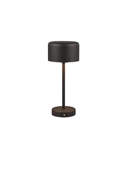 Trio Lighting Μεταλλικό Πορτατίφ LED με Μαύρο Καπέλο και Βάση