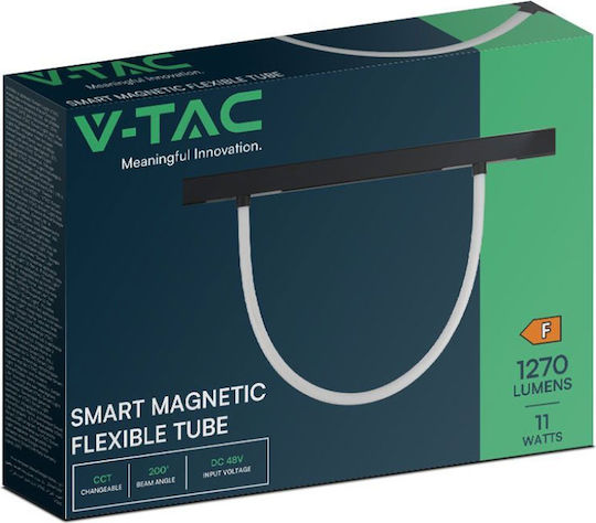 V-TAC Ράγα Στερέωσης για Φωτιστικά Μαύρη 10275