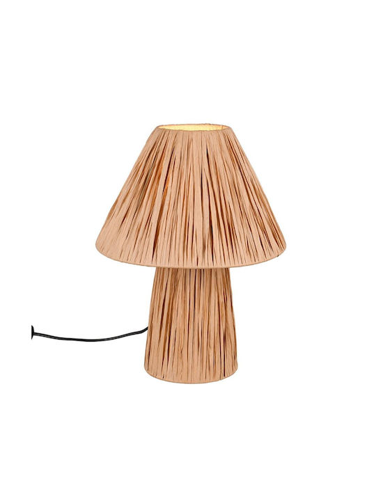 Trio Lighting Lampă de masă pentru Soclu E14 cu Abajur Maro și Bază
