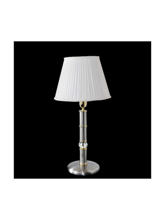 DITS Lighting Κρυστάλλινο Πορτατίφ με Λευκό Καπέλο