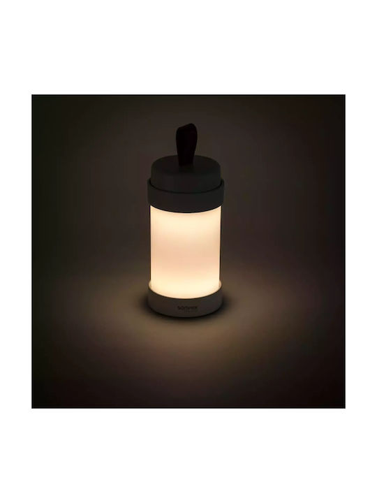 Sompex Пластмасова Настолна лампа LED с Бял Абажур и Основа