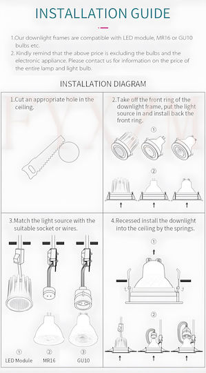 Home Lighting Accessory for Spotlights Copper 77-9244