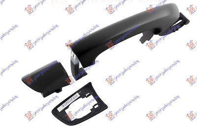 Prasco Door handle with installation Rear Volkswagen Golf 1K8839168BRU