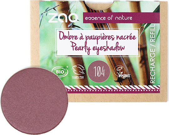 Zao Organic Makeup Pearly Eyeshadow Refill Σκιά Ματιών Matte σε Στερεή Μορφή με Καφέ Χρώμα 3gr
