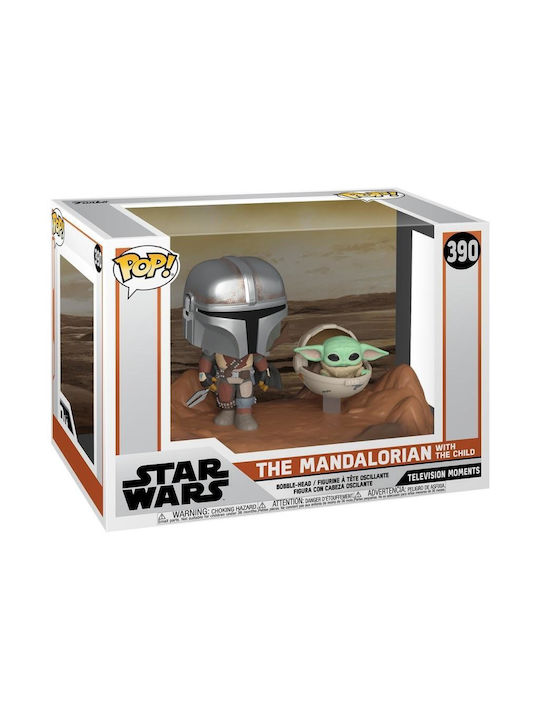 Funko Pop! Movies: Mandalorian & Child Bobble-Head