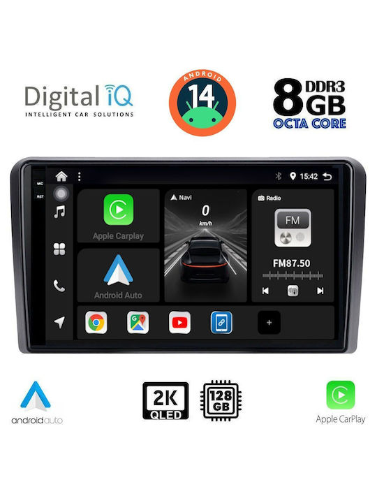 Digital IQ Car Audio System for Honda Jazz 2019 (Bluetooth/USB/AUX/WiFi/GPS/Apple-Carplay/Android-Auto) with Touch Screen 10"