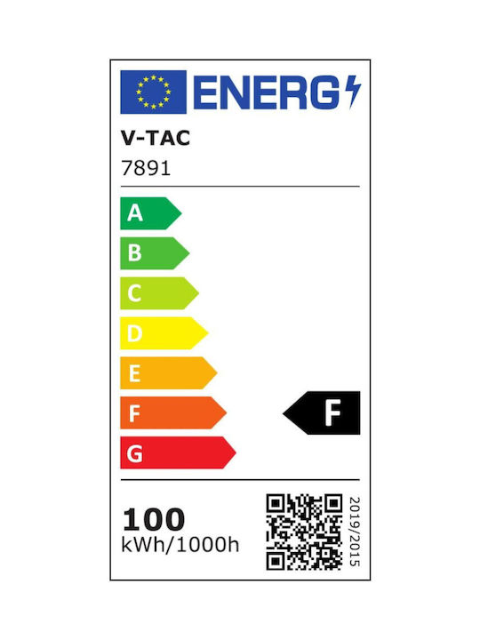 V-TAC Outdoor Floor Lamp LED Road 100W with Cold White Light IP65 Gray