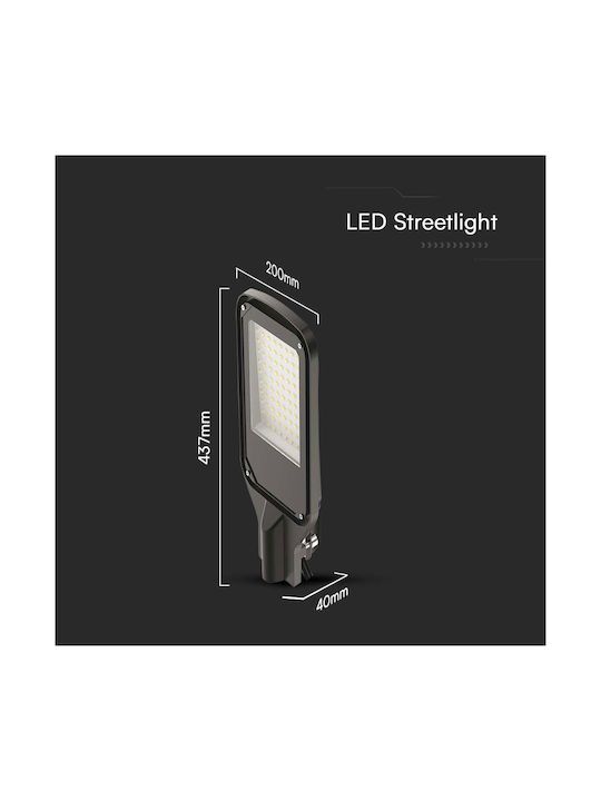 V-TAC Outdoor Floor Light LED Road 100W with Natural White Light IP65 Black