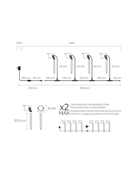 Ksix Σποτ Δαπέδου LED 18W