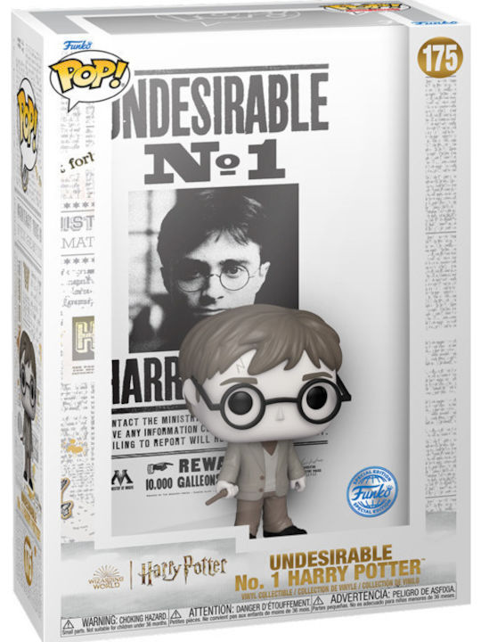 Figurină Funko Pop Covers Harry Potter Nedorit Nr. 1 Poster Căutat Harry Potter Ediție Specială Funko #175
