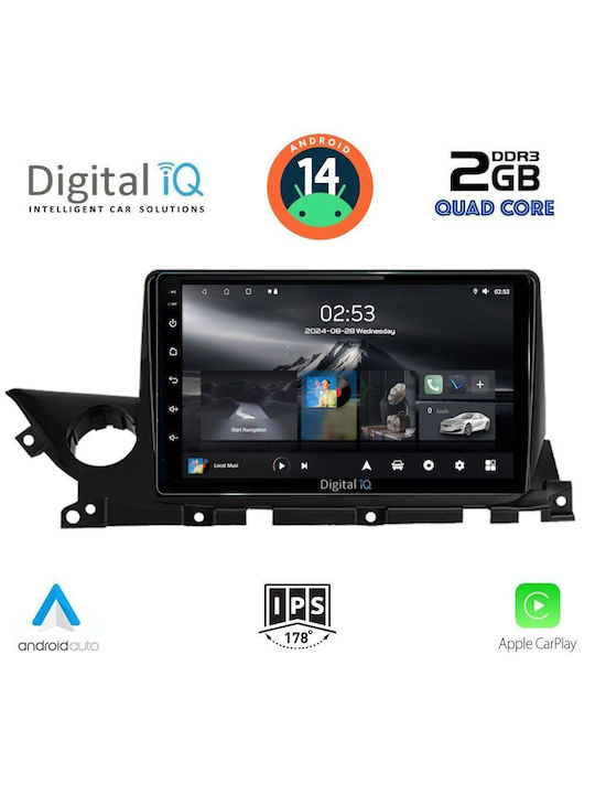 Digital IQ Car Audio System for Mazda 6 2021 (Bluetooth/USB/AUX/WiFi/GPS/Apple-Carplay/Android-Auto) with Touch Screen 9"