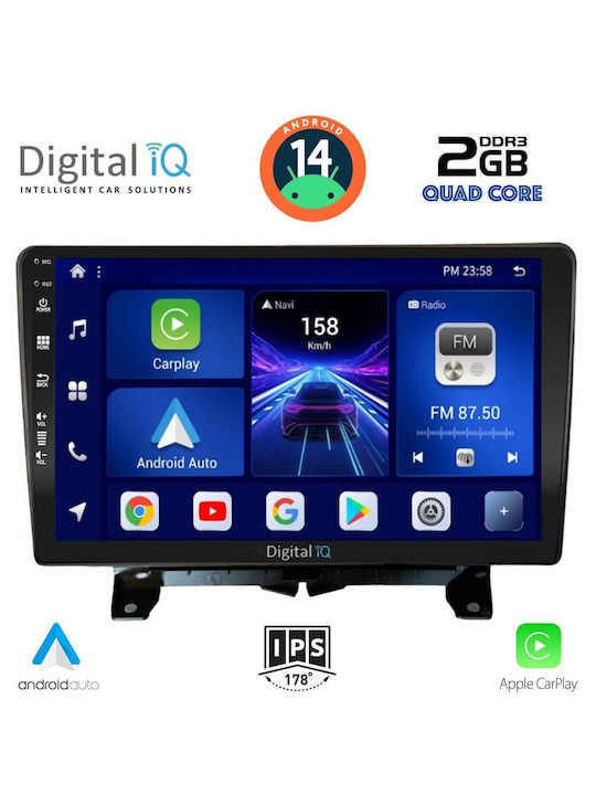 Digital IQ Ηχοσύστημα Αυτοκινήτου για Land Rover Discovery / Range Rover Sport 2004-2009 (Bluetooth/USB/AUX/WiFi/GPS/Apple-Carplay/Android-Auto) με Οθόνη Αφής 9"