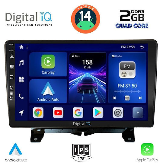 Digital IQ Sistem Audio Auto pentru Land Rover Descoperire / Range Rover Sport 2004-2009 (Bluetooth/USB/AUX/WiFi/GPS/Apple-Carplay/Android-Auto) cu Ecran Tactil 9"