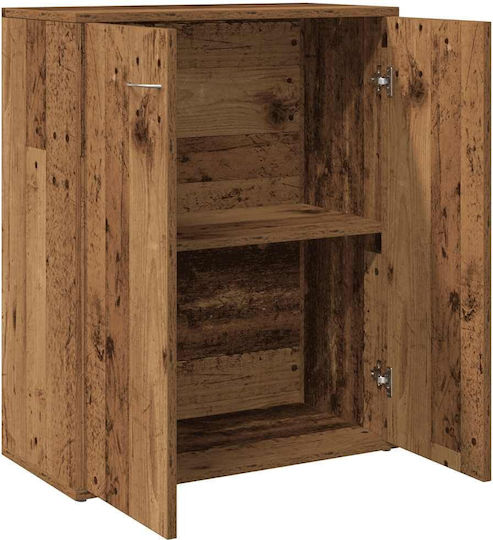 Мебели за съхранение дървен Кафяв 60x30x75см