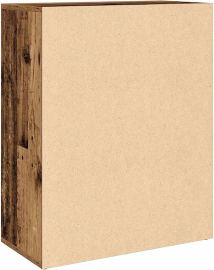Мебели за съхранение дървен Кафяв 60x30x75см