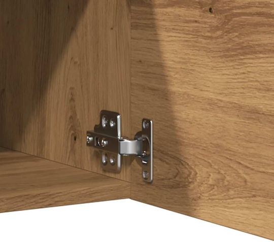 Hängeschrank fürs Wohnzimmer aus Spanplatte Braun 30,5 x 30 x 30 cm