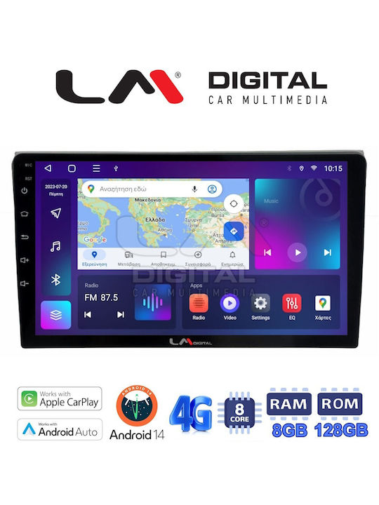LM Digital Ηχοσύστημα Αυτοκινήτου για Seat Exeo Audi A4 2001-2008 (Bluetooth/USB/WiFi/GPS/Apple-Carplay/Android-Auto) με Οθόνη Αφής 9"