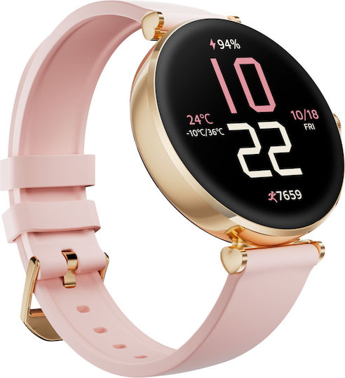 Kieslect Pura Smartwatch με Παλμογράφο (Χρυσό)
