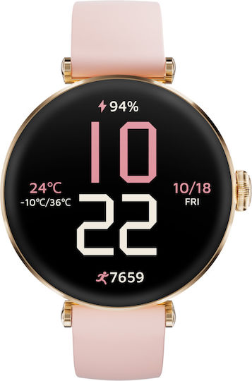 Kieslect Pura Smartwatch με Παλμογράφο (Χρυσό)
