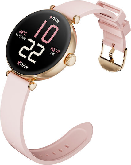 Kieslect Pura Smartwatch με Παλμογράφο (Χρυσό)