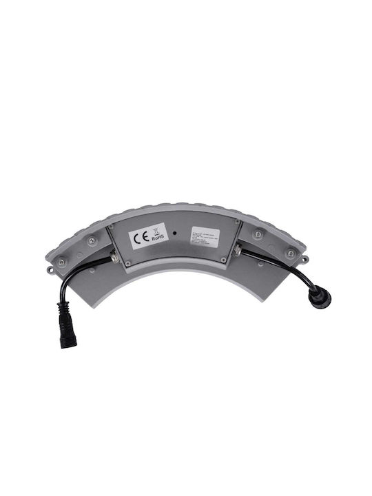 GloboStar Treelight Jina Lampă De Podea Pentru Exterior LED Mașină De Spălat Pe Perete 18W RGBW IP67 Gri