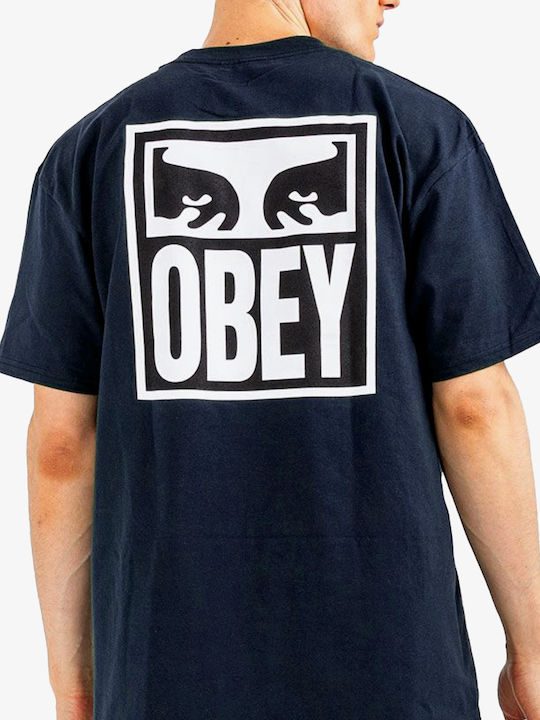 Obey Eyes T-shirt Navy