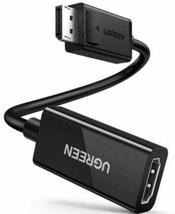 Ugreen Adapter Βίντεο Θύρα Οθόνης "mm137" Dp T Hdmi 4k Uhd 3840 X 2160 Στα 60 Hz 0,25m Μαύρο