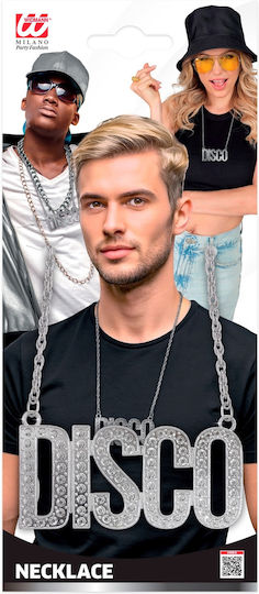 Accessory Necklace Silver Chain Disco 65 Cm