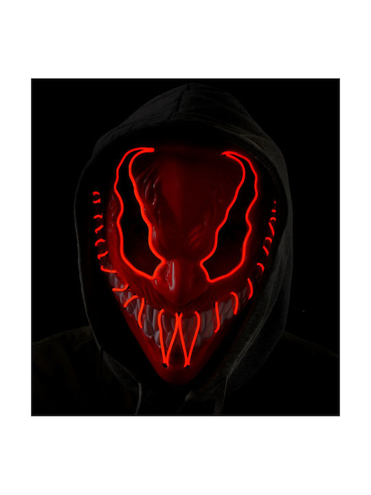 Μασκα Venom Led Φως Κοκκινη