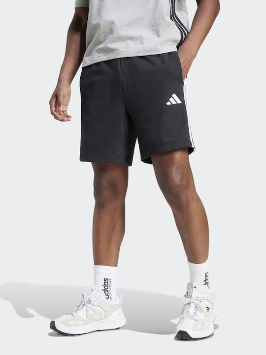 French Terry 3-stripes Men's Shorts Black