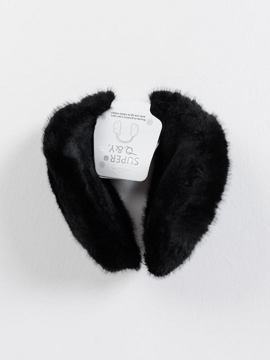Unisex Earmuff Tricotat în culoarea Negru