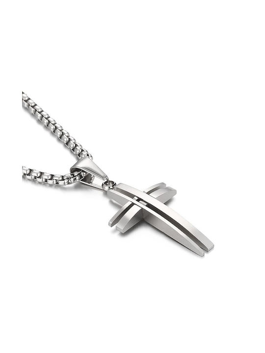 Jooliete Men's Cross from Steel with Chain